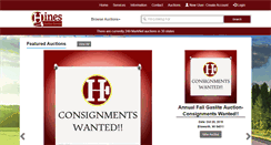 Desktop Screenshot of hinesauctionservice.com